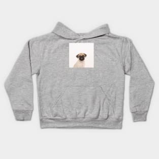 Puggly the Pug Dog Kids Hoodie